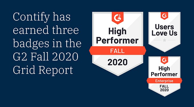 Contify Recognized As High Performer In Fall 2020 G2 Grid Report For Market Intelligence Software