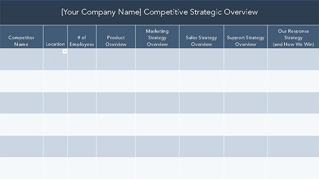 Competitive Strategic Overview